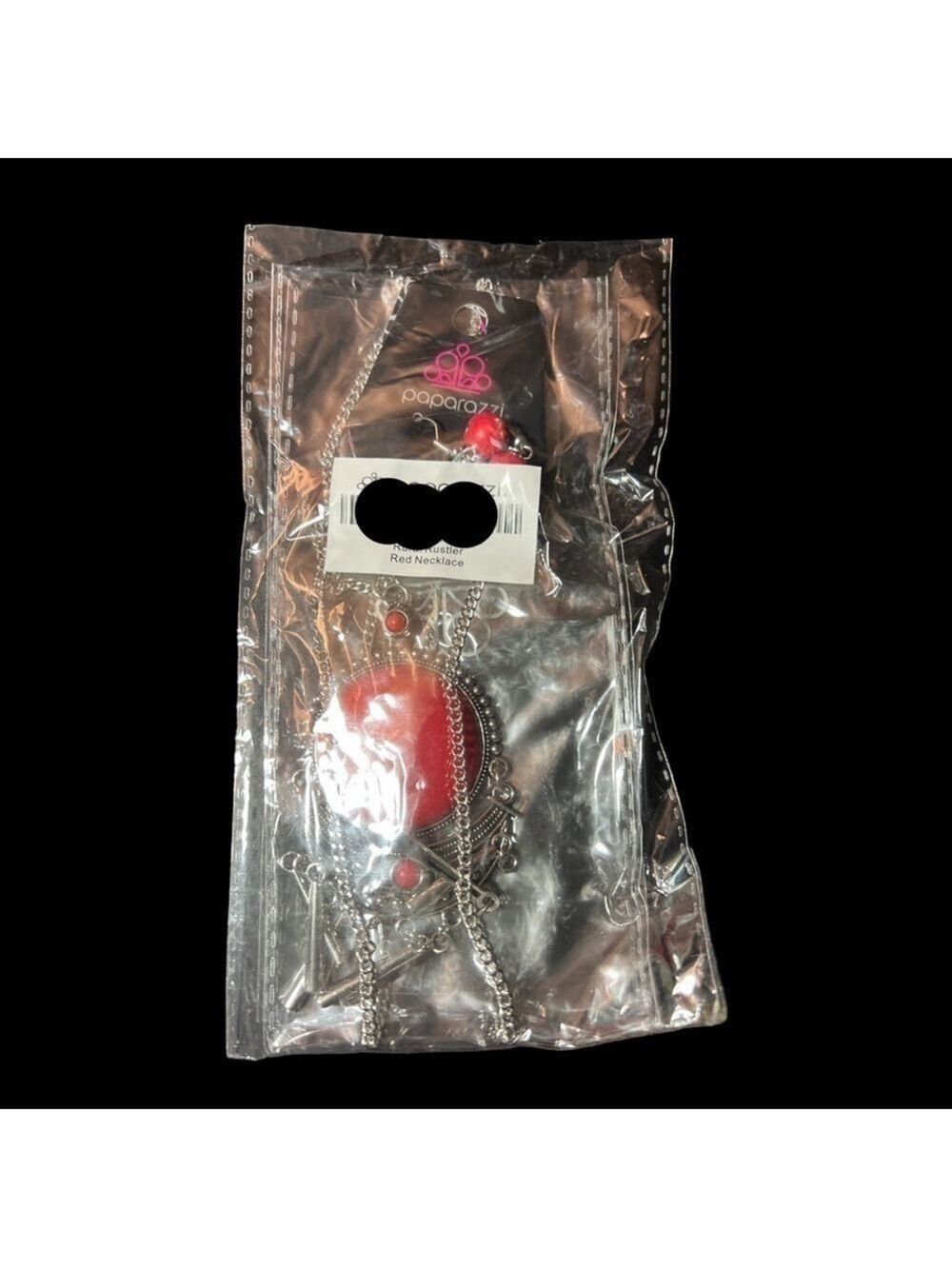 PAPARAZZI Rural Rustler Red Necklace - Picture 4 of 4